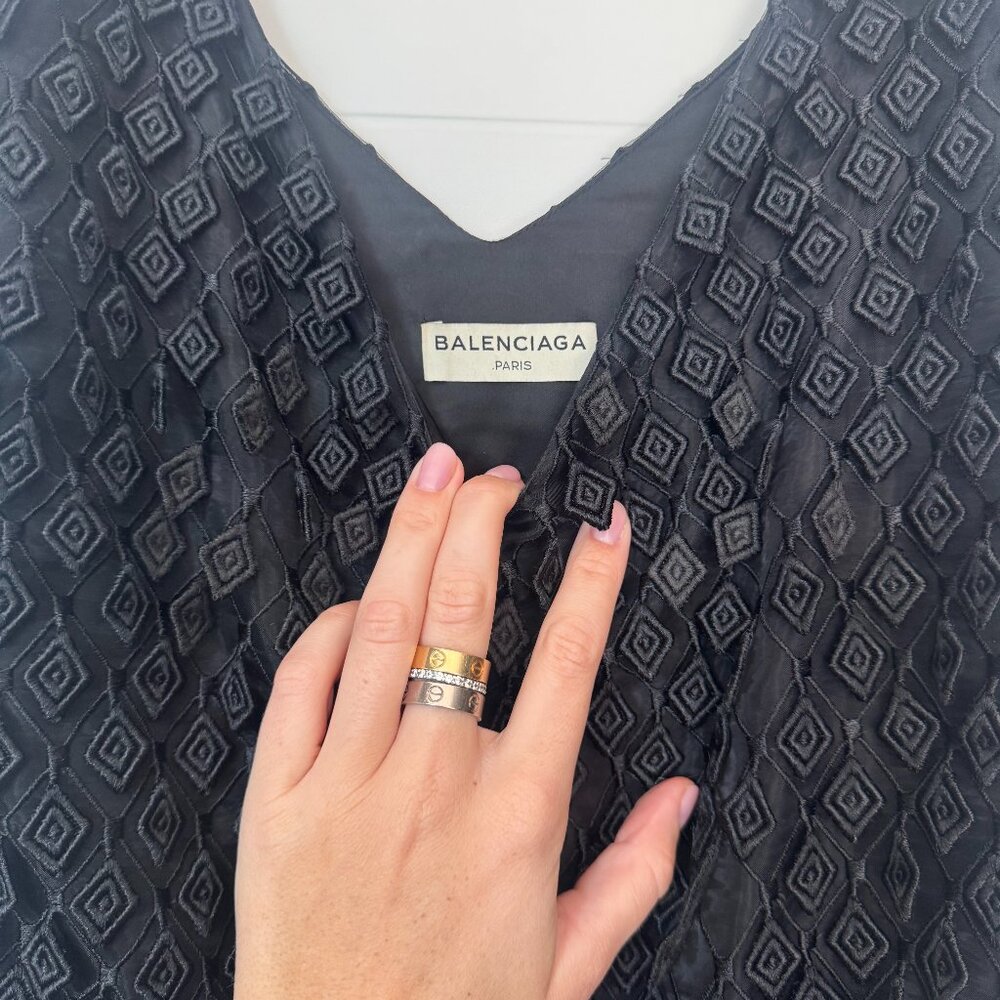 Balenciaga Black Midi Dress